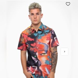 RIPNDIP "9 Lives" Koi Panther AOP Button Up - 100% Cotton